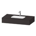 Мебельный комплект с консолью и раковиной 100х55 см Duravit Qatego, графит супер матовый (QA4691080800000) Duravit Мебельные комплекты