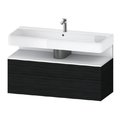 Тумба подвесная под раковину 119х59 см Duravit Qatego, дуб черный (QA4396018160000) Duravit Тумбы