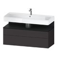 Тумба подвесная под раковину 119х59 см Duravit Qatego, графит супер матовый (QA4396016800000) Duravit Тумбы