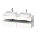 Тумба подвесная на 2 раковины, 160х55 см Duravit Qatego, белый (QA4779018220000) Duravit Тумбы