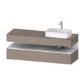 Тумба подвесная под раковину справа, 160х55 см Duravit Qatego, базальт матовый (QA4778018430000) Duravit Тумбы