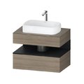 Тумба подвесная под раковину, 80х55 см Duravit Qatego, дуб терра (QA4730016350000) Duravit Тумбы