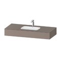Мебельный комплект с консолью и раковиной, 120х55 см Duravit Qatego, базальт матовый (QA4692043430000) Duravit Мебельные комплекты