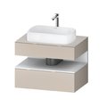 Тумба подвесная под раковину, 80х55 см Duravit Qatego, серо-коричневый (QA4730018910000) Duravit Тумбы