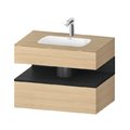 Меблевий комплект з консоллю і раковиною 80х55 см Duravit Qatego, дуб (QA4785016300000) Duravit Меблеві комплекти