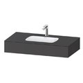 Мебельный комплект с консолью и раковиной 100х55 см Duravit Qatego, графит матовый (QA4691049490000) Duravit Мебельные комплекты