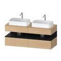 Тумба подвесная под 2 раковины, 140х55 см Duravit Qatego, дуб (QA4767016300000) Duravit Тумбы