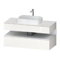 Тумба подвесная под раковину, 120х55 см Duravit Qatego, белый (QA4732018220000) Duravit Тумбы