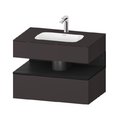 Меблевий комплект з консоллю і раковиною 80х55 см Duravit Qatego, графіт супер матовий (QA4785016800000) Duravit Меблеві комплекти