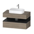 Тумба підвісна під раковину, 100х55 см Duravit Qatego, дуб терра (QA4731016350000) Duravit Тумби