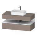 Тумба подвесная под раковину, 120х55 см Duravit Qatego, базальт матовый (QA4732018430000) Duravit Тумбы