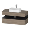 Тумба подвесная под раковину, 120х55 см Duravit Qatego, дуб терра (QA4732016350000) Duravit Тумбы