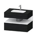 Меблевий комплект з консоллю і раковиною 80х55 см Duravit Qatego, дуб чорний (QA4785018160000) Duravit Меблеві комплекти