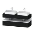 Тумба подвесная под 2 раковины, 140х55 см Duravit Qatego, дуб черный (QA4767018160000) Duravit Тумбы