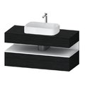 Тумба подвесная под раковину, 120х55 см Duravit Qatego, дуб черный (QA4732018160000) Duravit Тумбы