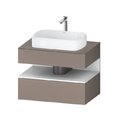 Тумба подвесная под раковину, 80х55 см Duravit Qatego, базальт матовый (QA4730018430000) Duravit Тумбы