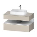 Тумба подвесная под раковину, 100х55 см Duravit Qatego, серо-коричневый супер матовый (QA4731018830000) Duravit Тумбы