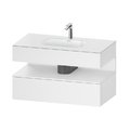 Меблевий комплект з консоллю і раковиною 100х55 см Duravit Qatego, білий матовий (QA4786018180000) Duravit Меблеві комплекти
