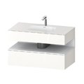 Мебельный комплект с консолью и раковиной 100х55 см Duravit Qatego, белый (QA4786018220000) Duravit Мебельные комплекты