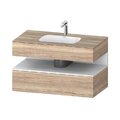 Мебельный комплект с консолью и раковиной 100х55 см Duravit Qatego, дуб мраморный (QA4786018550000) Duravit Мебельные комплекты