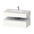 Мебельный комплект с консолью и раковиной 100х55 см Duravit Qatego, белый супер матовый (QA4786018840000) Duravit Мебельные комплекты