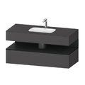 Меблевий комплект з консоллю і раковиною 120х55 см Duravit Qatego, графіт матовий (QA4787016490000) Duravit Меблеві комплекти