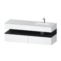 Мебельный комплект с консолью и раковиной справа, 160х55 см Duravit Qatego, белый матовый (QA4796016180000) Duravit Мебельные комплекты