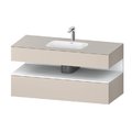 Меблевий комплект з консоллю і раковиною 120х55 см Duravit Qatego, сіро-коричневий (QA4787018910000) Duravit Меблеві комплекти