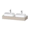Консоль підвісна з 2-ма раковинами, 140х55 см Duravit Qatego, сіро-коричневий (QA4805091910000) Duravit Консоль