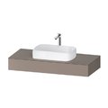 Консоль подвесная под раковину, 120х55 см Duravit Qatego, базальт матовый (QA4802043430000) Duravit Консоль