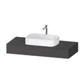 Консоль подвесная под раковину, 120х55 см Duravit Qatego, графит матовый (QA4802049490000) Duravit Консоль