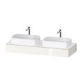 Консоль подвесная с 2-мя раковинами, 140х55 см Duravit Qatego, белый (QA4805022220000) Duravit Консоль
