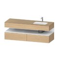 Меблевий комплект з консоллю і раковиною праворуч, 160х55 см Duravit Qatego, дуб (QA4796018300000) Duravit Меблеві комплекти