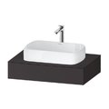 Консоль подвесная под раковину, 80х55 см Duravit Qatego, графит супер матовый (QA4800080800000) Duravit Консоль