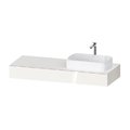 Консоль підвісна з раковиною праворуч, 140х55 см Duravit Qatego, білий (QA4804022220000) Duravit Консоль