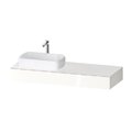 Консоль підвісна з раковиною зліва, 140х55 см Duravit Qatego, білий (QA4803022220000) Duravit Консоль