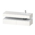 Мебельный комплект с консолью и раковиной справа, 160х55 см Duravit Qatego, белый (QA4796018220000) Duravit Мебельные комплекты