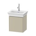 Тумба подвесная под раковину петли слева, 38,4х41 см Duravit White Tulip, серо-коричневый (WT4240LH3H3) Duravit Тумбы