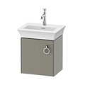 Тумба подвесная под раковину петли слева, 38,4х41 см Duravit White Tulip, серый камень матовый (WT4250L9292) Duravit Тумбы