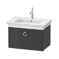 Тумба подвесная под раковину 68,4 см Duravit White Tulip, графит (WT42510H1H1) Duravit Тумбы