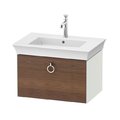 Тумба подвесная под раковину 68,4 см Duravit White Tulip, орех американский/белый матовый (WT425107736) Duravit Тумбы