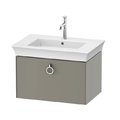 Тумба подвесная под раковину 68,4 см Duravit White Tulip, серый камень матовый (WT425109292) Duravit Тумбы