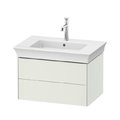 Тумба подвесная под раковину с 2-мя ящиками, 68,4 см Duravit White Tulip, белый матовый (WT434103636) Duravit Тумбы