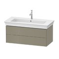 Тумба подвесная под раковину с 2-мя ящиками, 98,4 см Duravit White Tulip, серый камень (WT43420H2H2) Duravit Тумбы