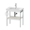 Консоль напольная 68,4 см, полотенцесушитель слева, Duravit White Tulip, белый сатиновый матовый (WT4543L3939) Duravit Консоль