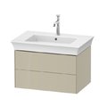 Тумба подвесная под раковину с 2-мя ящиками, 68,4 см Duravit White Tulip, серо-коричневый (WT43410H3H3) Duravit Тумбы
