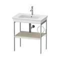Консоль підлогова 68,4 см, полотенцесушитель праворуч, Duravit White Tulip, сіро-коричневий (WT4543RH3H3) Duravit Консоль