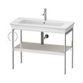 Консоль напольная 98,4 см, полотенцесушитель слева, Duravit White Tulip, белый сатиновый матовый (WT4544L3939) Duravit Консоль