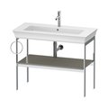 Консоль напольная 98,4 см, полотенцесушитель слева, Duravit White Tulip, серый камень матовый (WT4544L9292) Duravit Консоль