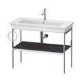Консоль напольная 98,4 см, полотенцесушитель слева, Duravit White Tulip, графит (WT4544LH1H1) Duravit Консоль